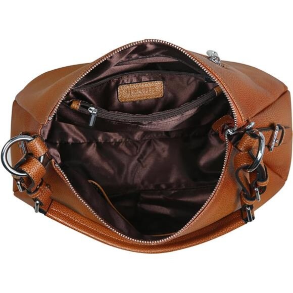 Leather Purses and Handbags Hobo Shoulder Bags Tote Bag Crossbody Purse - Picture 13 of 14